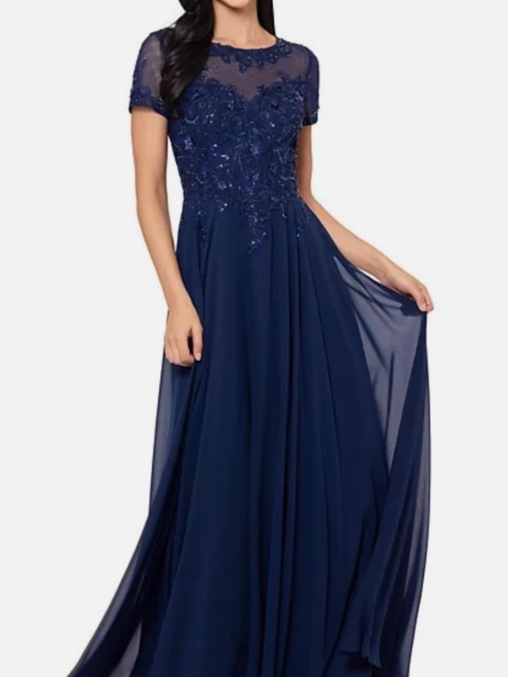 NEW w/tags XSCAPE Navy gown